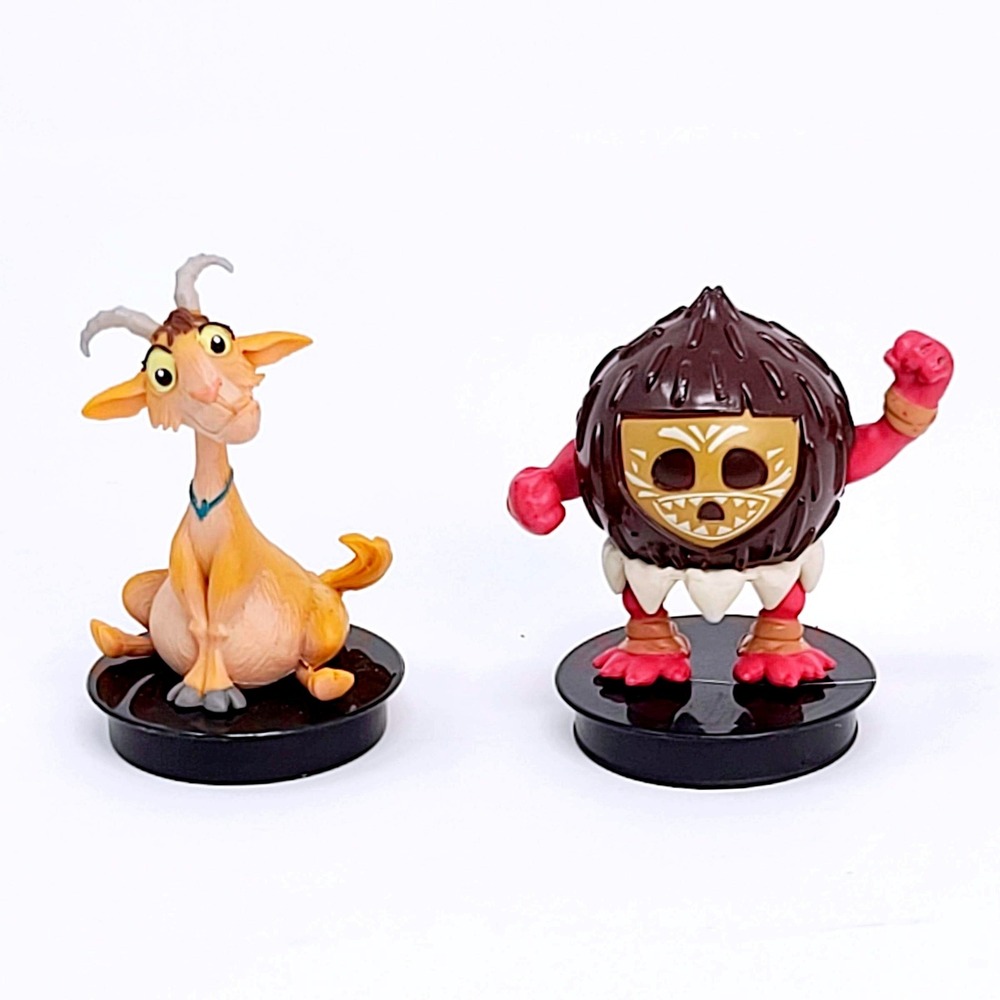 Disney Moana Kakamora Ferdinand Lupe Goat Figures Kids AMC Movie Theater Toppers